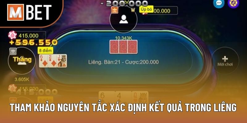 Tham khảo nguyên tắc xác định kết quả trong Liêng